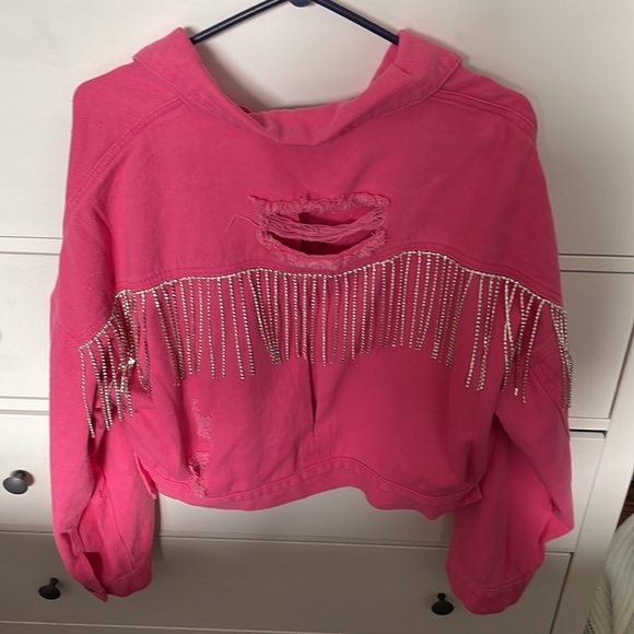 Rhinestone Jean Jacket- Finding July - Picture 2 of 2